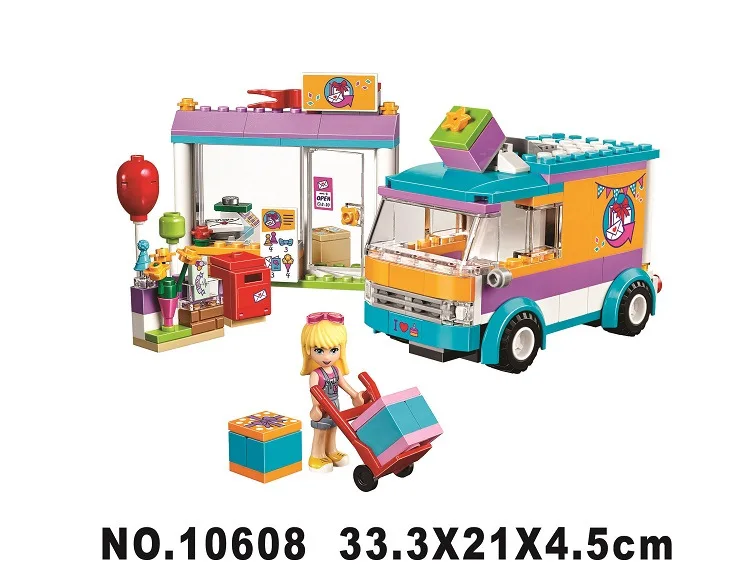 

Gifts Bela 10608 Girls Compatible Legoinglys Friends Heartlake Gift Delivery Models Building Blocks Bricks Action Figures Toys