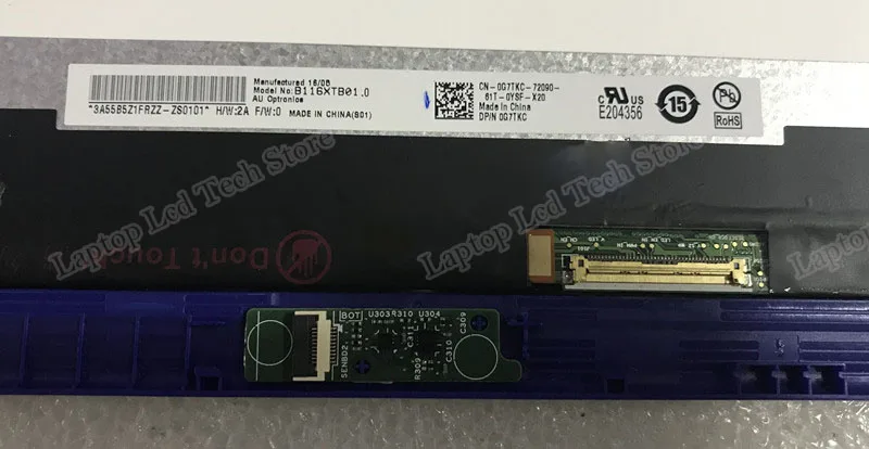 Montagem de Tela Lcd Touch Digitizer 116 Tela Dell Inspiron 11 3000 3168 3169 3179 B116xtb01.0 Nt116whm-a11 - Imagem 2