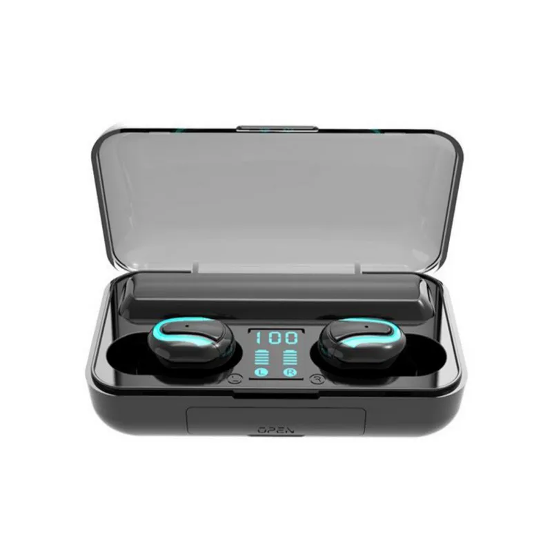 Сенсорное управление цифровой дисплей Bluetooth наушники беспроводные наушники-вкладыши Bluetooth гарнитура с зарядным устройством