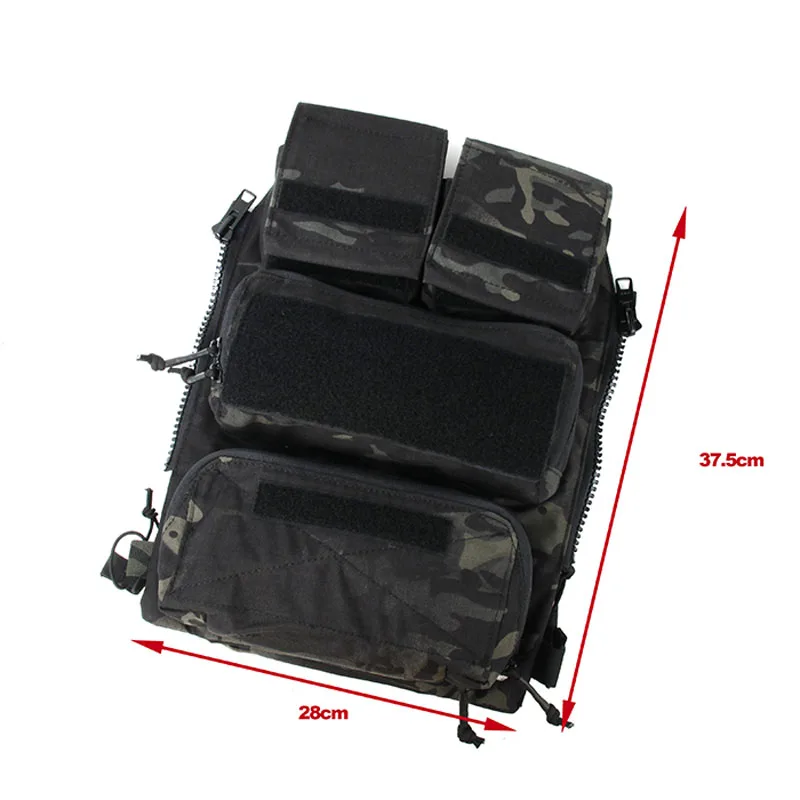 TMC мультикам черный военный тактический жилет сумка-мешок на молнии панель NG версия