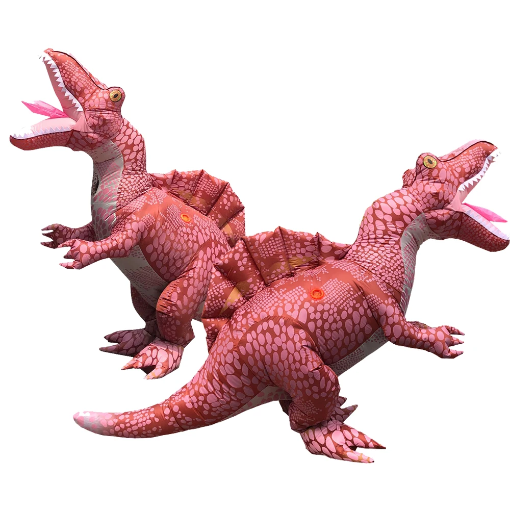 

2020 NEW Adult Inflatable Costumes Dinosaur Spinosaurus Halloween Costume Fancy Red T-Rex Mascot Full Blow Up Disfraz