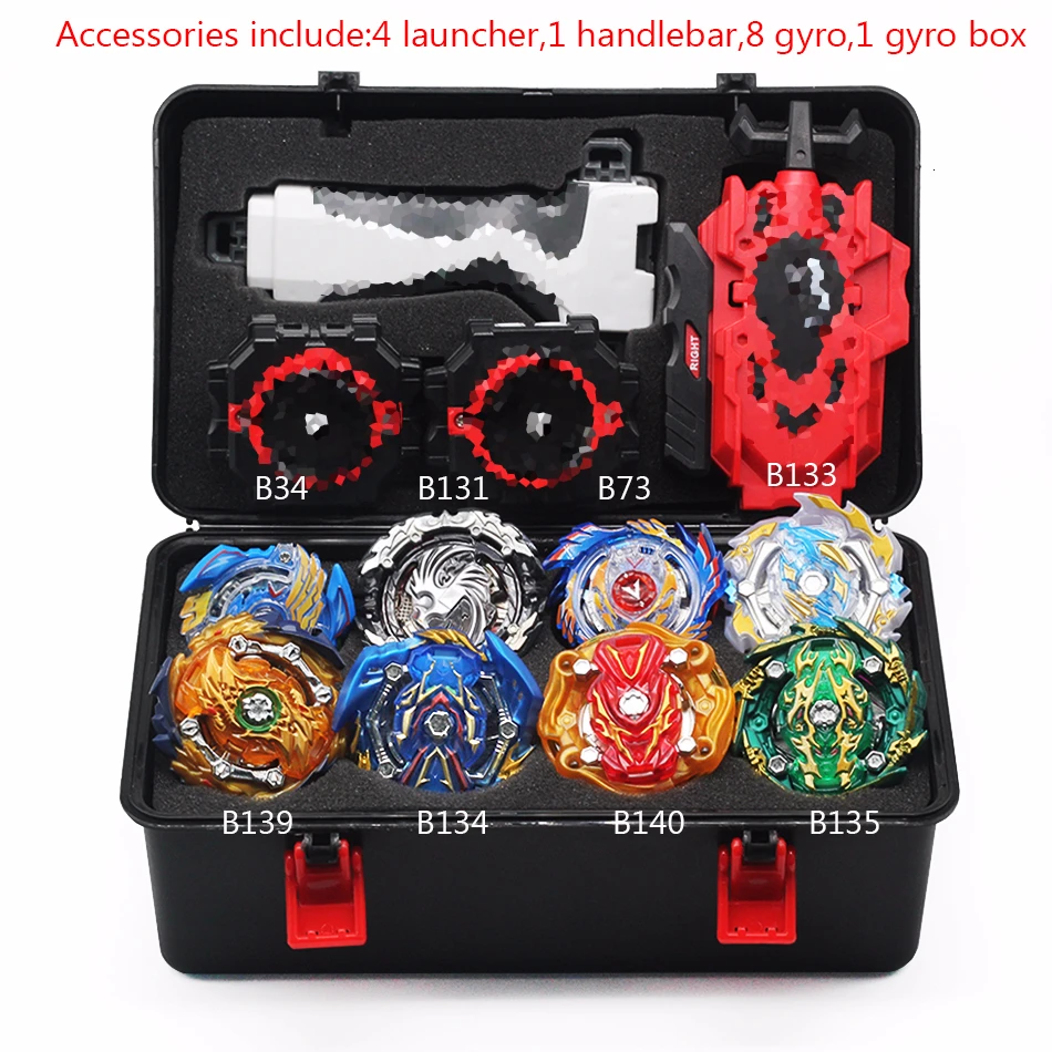 Beyblade Burst Toy B150 B149 B148 Metal Funsion Bayblade Set Storage Box With Handle Launcher Plastic Box Toys For Children gift - Цвет: B06