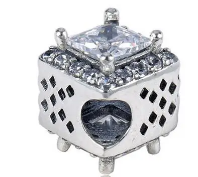 Серебряные бусины 925 пробы подходит Браслет Подвески ожерелье Изготовление ювелирных изделий - Color: 4