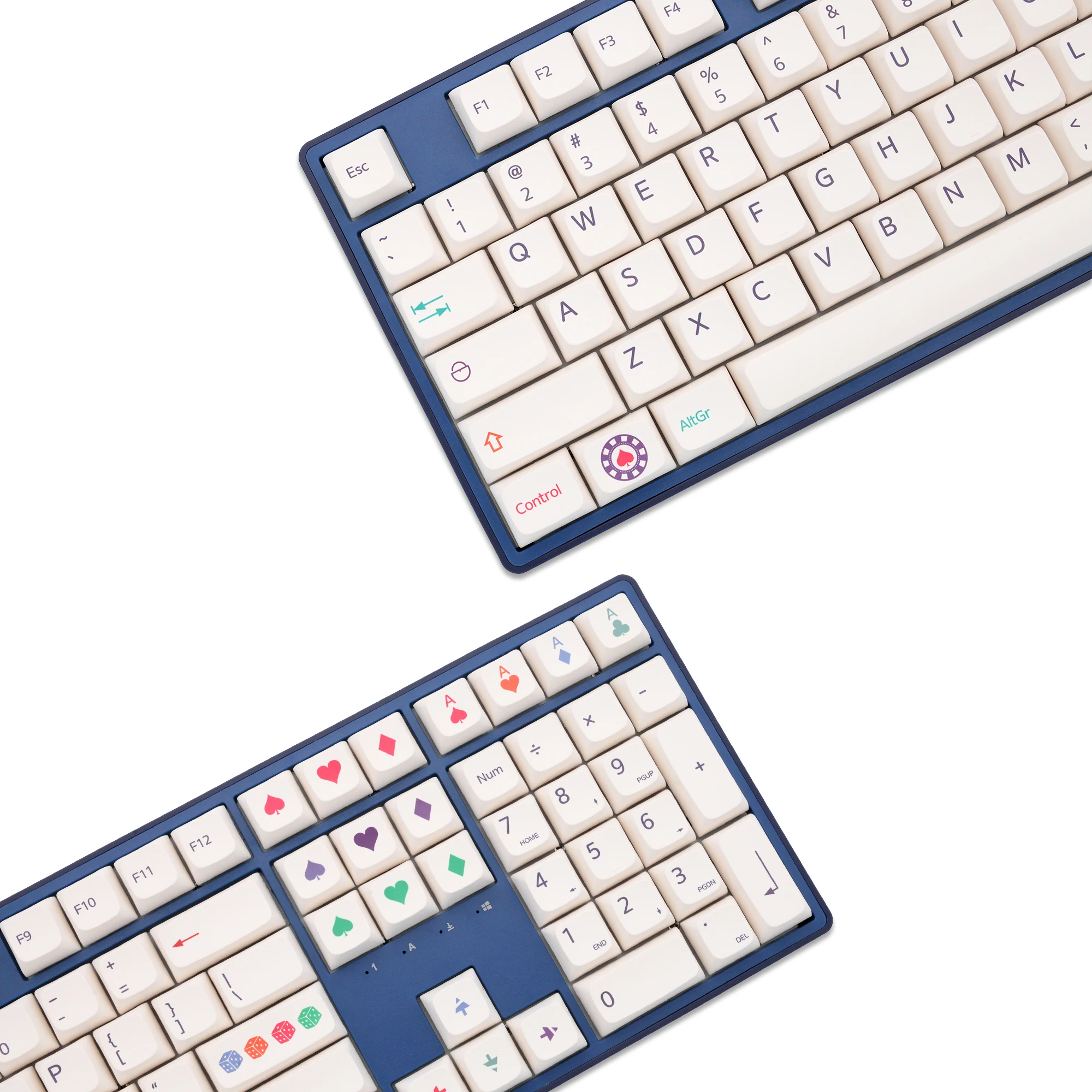 

XDA V2 Las Vegas Dye Sub Keycap Set thick PBT for keyboard 87 tkl 104 ansi xd64 bm60 xd68 bm65 bm68 Japanese RU poker