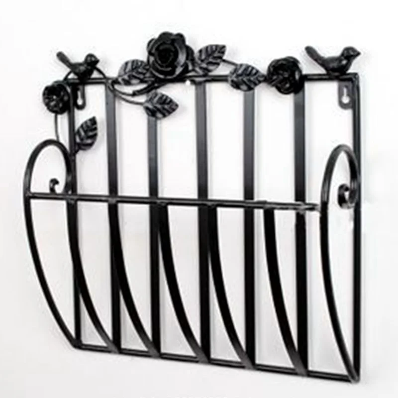 Najtaniej Metalowe ściany salon gazety stojak na książki stojak na czasopisma toaleta o wymiarach 30X13X30cm biały czarny propaganda stojak na