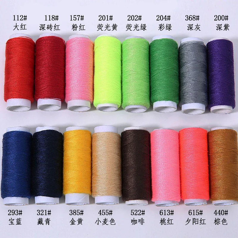 Navy Blue 10pc Швейная нить 39 цветов нитки для ручного шитья домашняя вышивка, швейная машина линия коробка Сильная и прочная ручная строчка - Цвет: Navy Blue 10pc