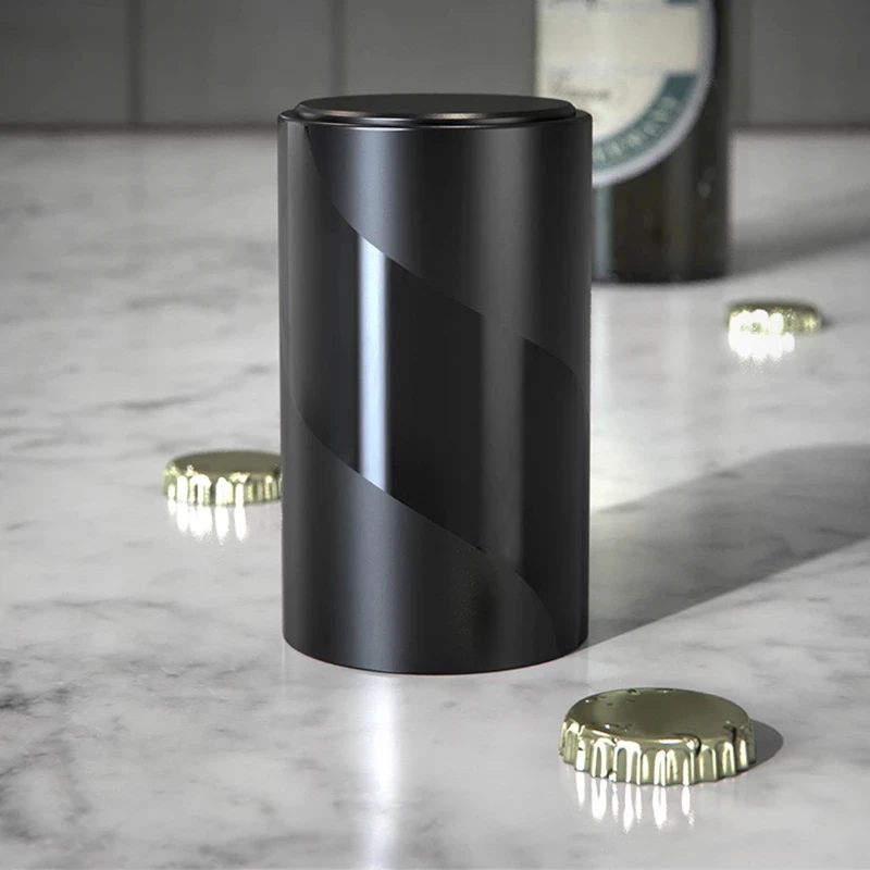 Automatic Beer Bottle Opener Magnetic ABS Wine Corkscrew Kitchen Gadgets Tools Portable Beer Opener For Men Bar Supplies
