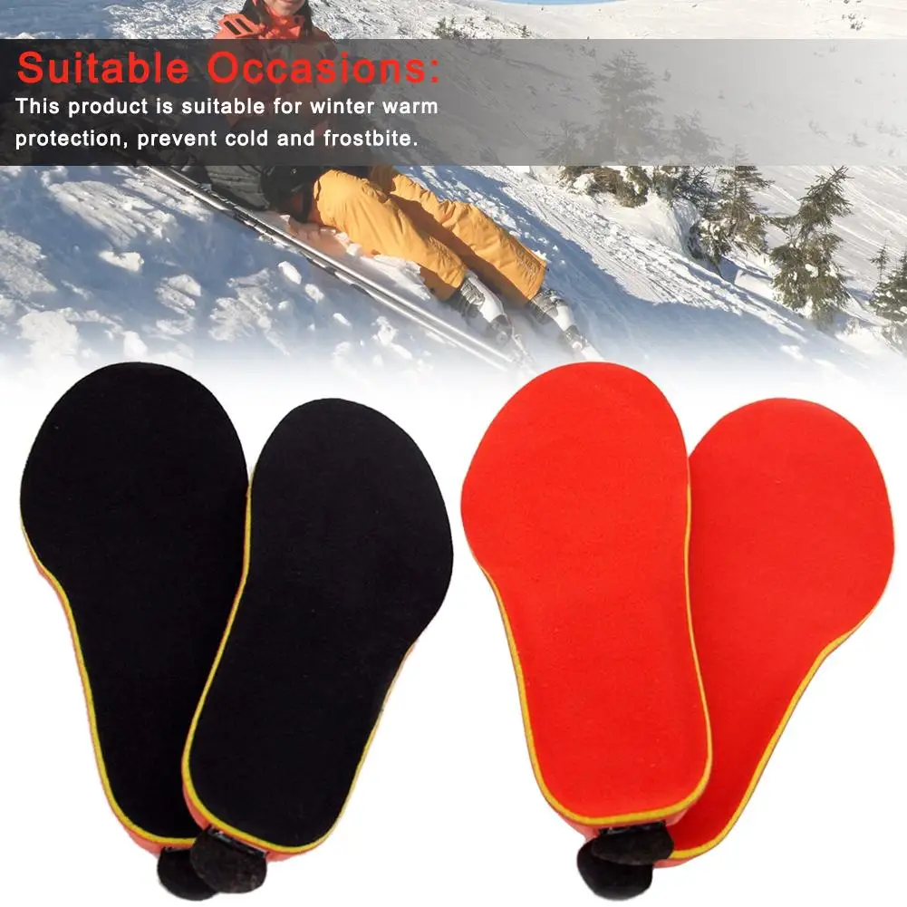 Heated Insole Winter Remote Control Rechargeable Heating Insole Outdoor Camping Heating Insole Lithium Battery Electric Insoles