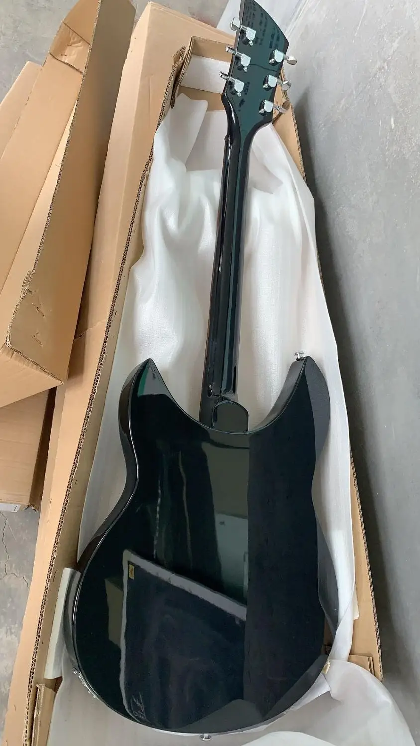 Гитары Новое поступление Rickenbackr 330 электрогитара Dot инкрустация в черном 190420