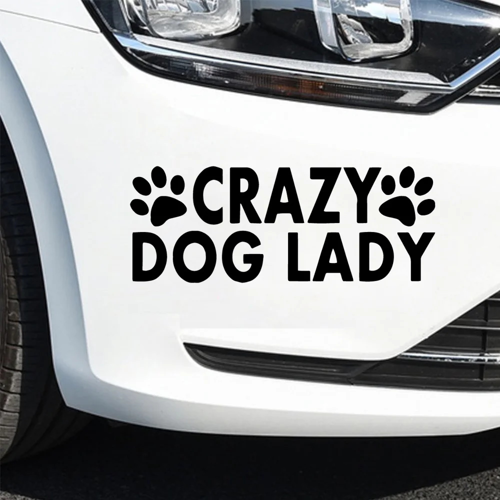 

Car-styling Cute Crazy Dog Car Sticker For Car Decals Art New Design Pattern For Car Decoration Funny Car Accessories