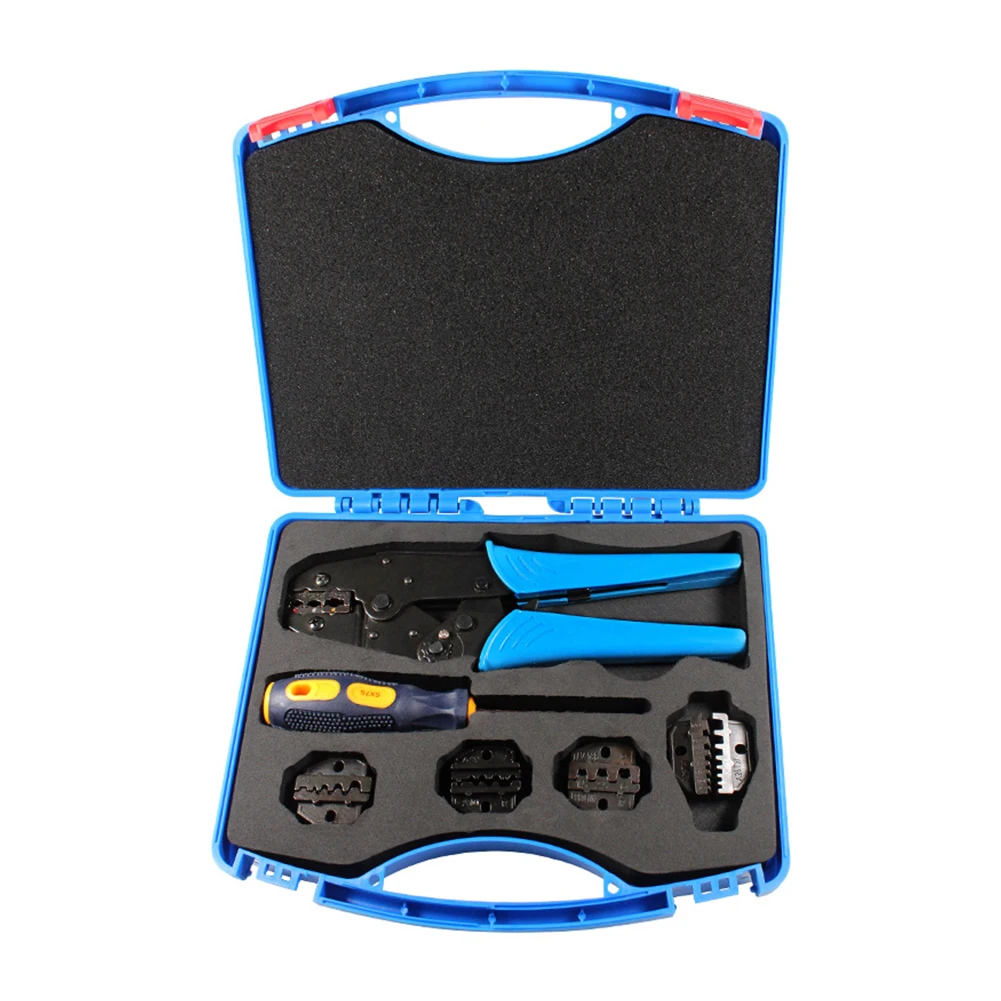 

Self Adjustable Crimping Pliers Set Multifunction Replacement Ratchet Tools Release Pressure Manual Easy Use Fixed Electrician