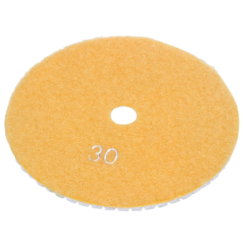 Top-5 inch 125mm Wet Diamond Polishing Pads Marble Granite Grits