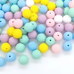 16mm Beehive Silicone Beads Food Grade DIY Teething Pacifier Clips Necklace Baby Teether Toys Accessories