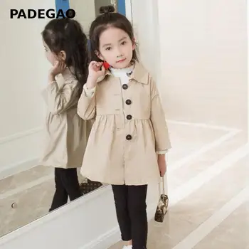 

Kids Trench Coat Baby Girl Clothes Trench Coat Khaki Red Leisure Cotton Trenchs Coats For Toddler Girls 2020 New Kids Clothes