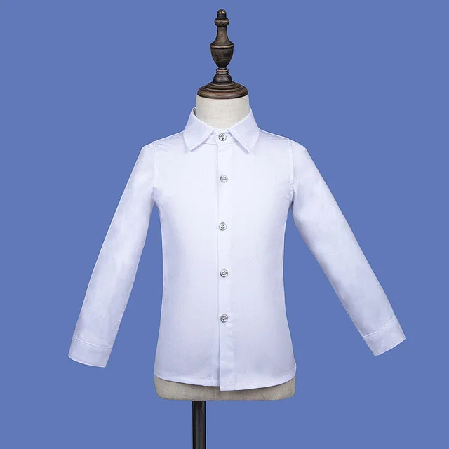 White Shirt Детский костюм с цветочным принтом; модный детский Блейзер; вечерние костюмы для мальчиков; комплекты одежды для свадьбы - Цвет: White Shirt