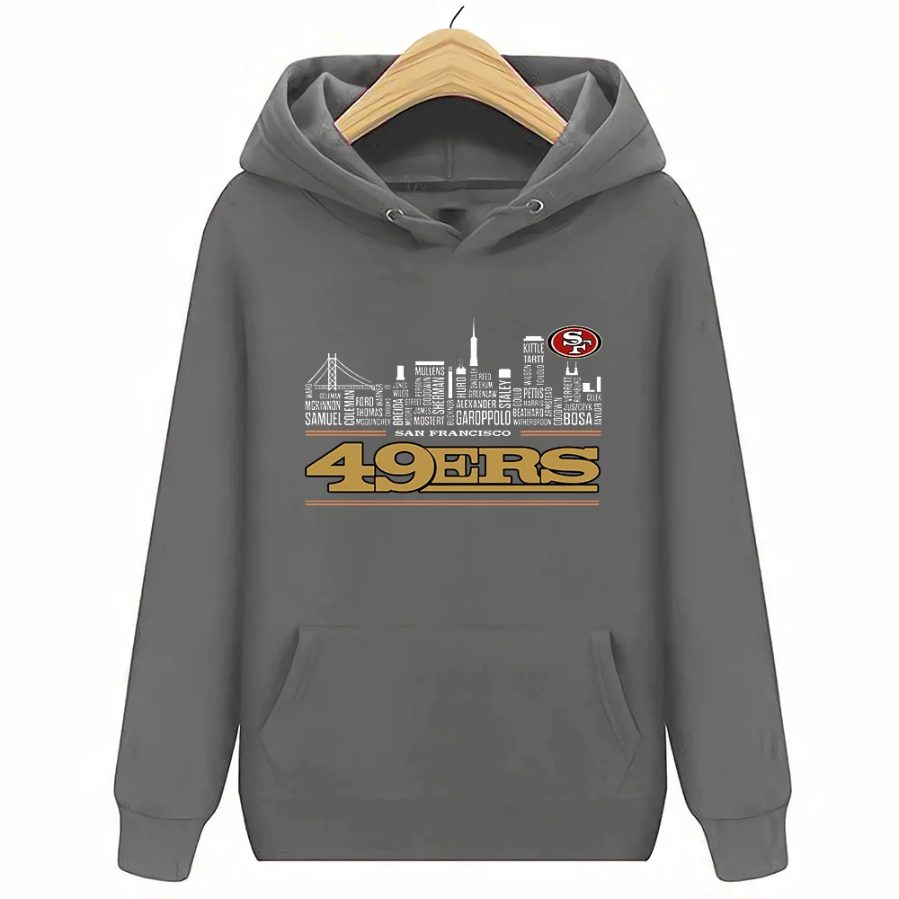 Футболка 49Ers City Street Harajuku - Цвет: Hoodie dark gray