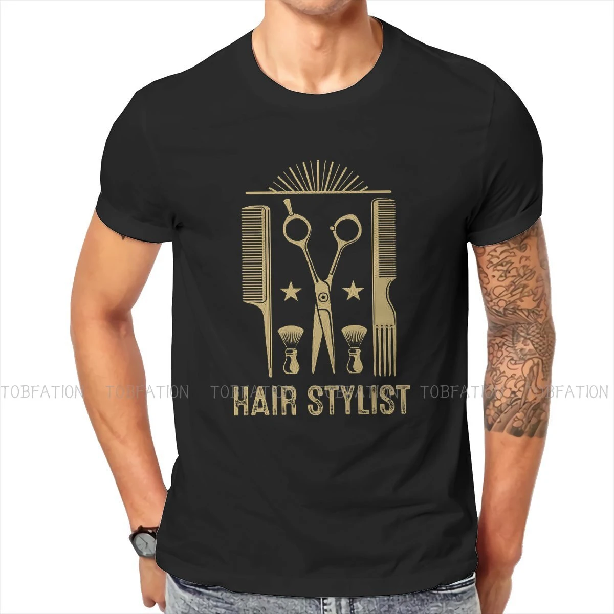 Barber Hairdresser Fashion Trend Hairstyle 100% Cotton Tshirts Hair Stylist  Distinctive Men's T Shirt Funny Clothing Size S-6xl - T-shirts - AliExpress