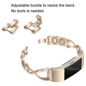 

Replacement Stainless Steel Bracelets Watch Band WristStrap For Fitbit Charge 2 Quick Release SmartWatch Fashion Accessories