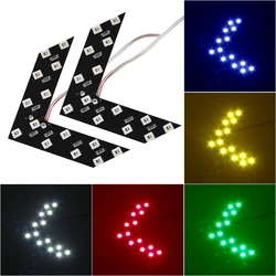 2 Pçs/lote 14 SMD LED Seta Painel Para Visão Traseira Do Carro Indicador Espelho Ligue Luz de Sinalização Do Carro LEVOU Espelho Retrovisor Luz