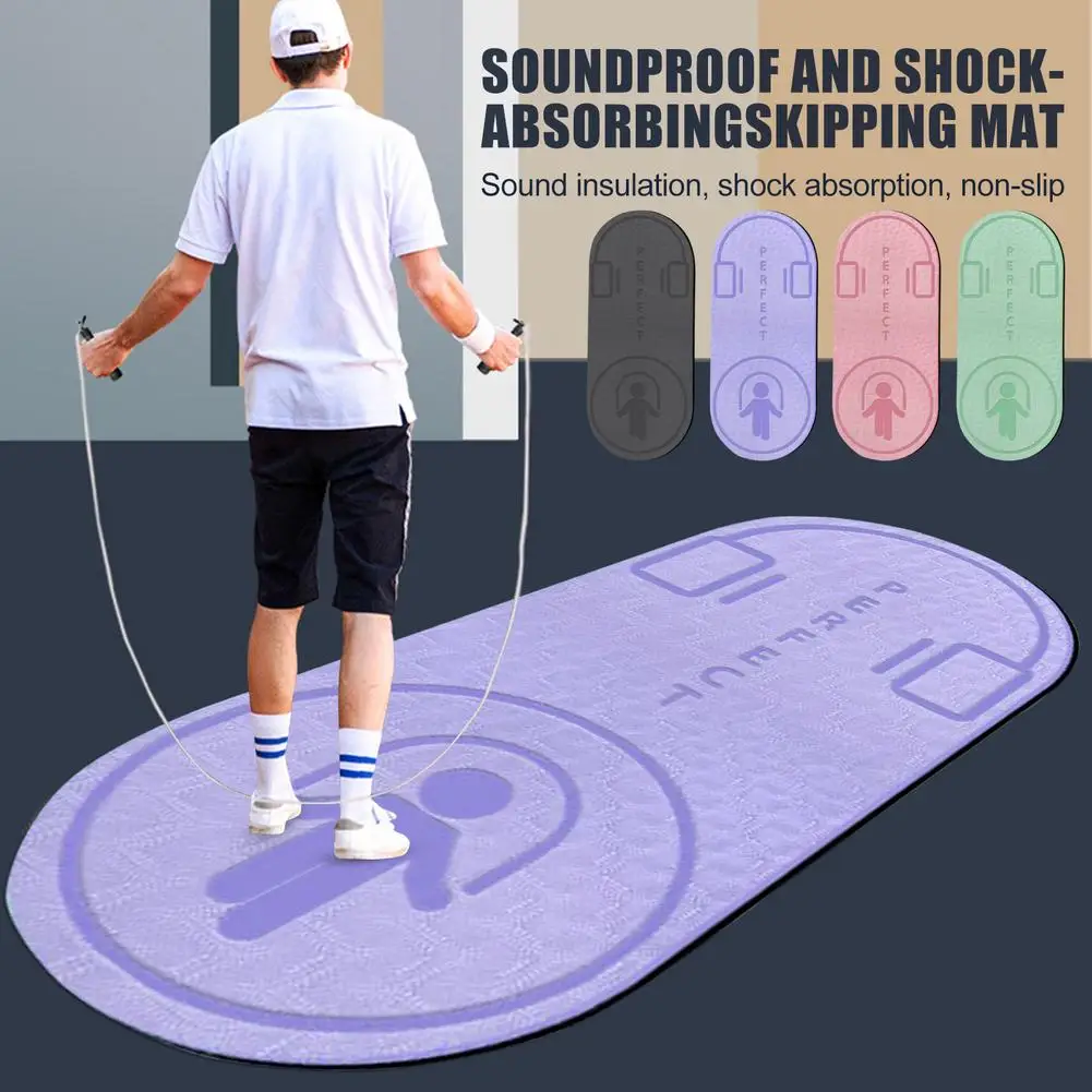 Nonslip Mat Tpe Yoga Mat Jump Rope Skipping Floor Workouts For Sports
