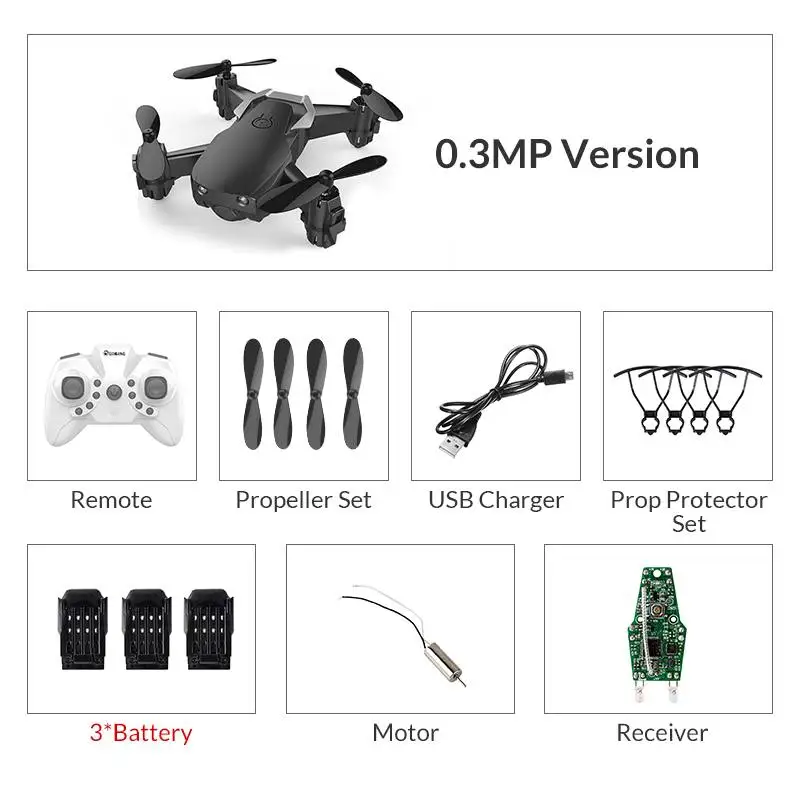 Black with camera 3B Eachine E61/E61HW пульт дистанционного управления Мини WiFi FPV Радиоуправляемый Дрон Квадрокоптер RTF с hd-камерой режим удержания высоты - Цвет: Black with camera 3B