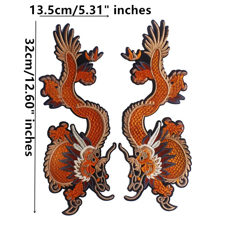 Нашивки в виде китайского дракона, декоративные блестки, аппликация в виде рыбьего цветка для одежды, одежды, платьев, сумок, аксессуары для самостоятельной сборки