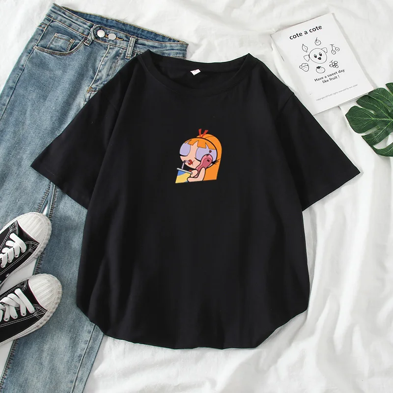 Summer-casual-Women-T-shirts-Ulzzang-Streetwear-kawaii-cartoon-print-Tshirt-Korean-Style-Tops-Harajuku-short (1)