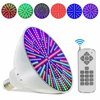 

E26 Smart Lamp Holder PAR56 Swimming Pool Light Source E26-35W Remote Controlled RGB Submersible Light Professional Bulb