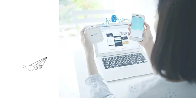Bluetooth портативный фотопринтер мини мобильный Карманный стикер термопринтер бесплатное приложение для iOS Android перезаряжаемая батарея