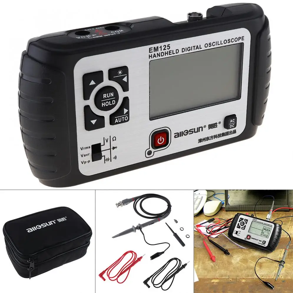 

2 In 1 Portable Multifunction LCD Display Handheld Digital Oscilloscope with LED Backlight Support Digital Multimeter Function