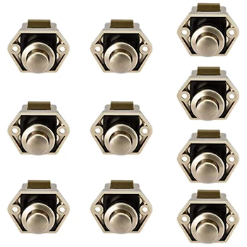 

10PCS Camper Car Push Lock 20mm RV Caravan Boat Motor Home Cabinet Drawer Latch Button Locks for Furniture Hardware