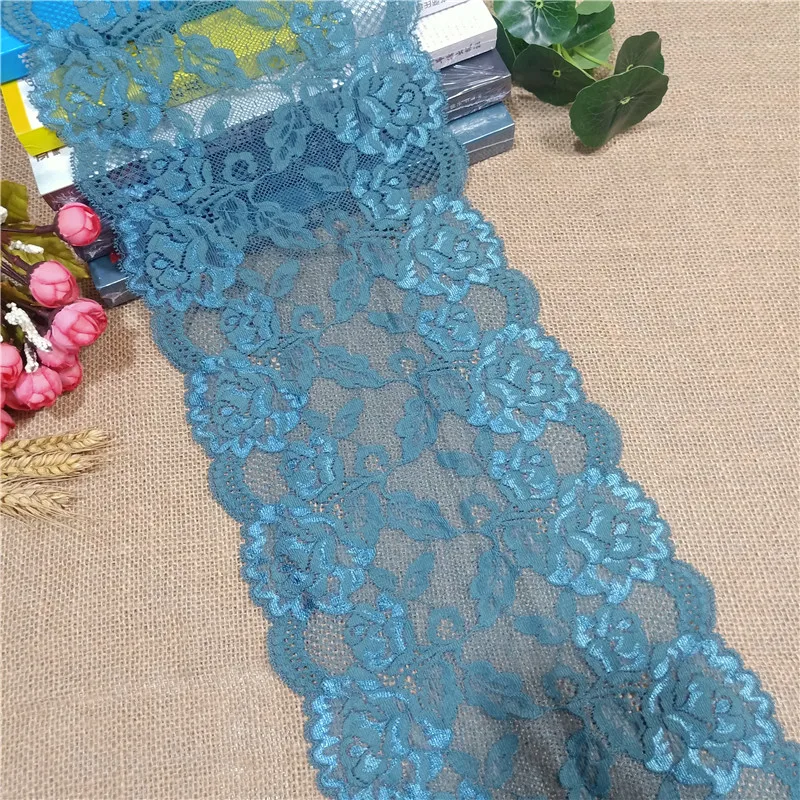 5M Length 19CM Width Lace DIY Handmade Dress Accessories Ribbon Underwear Shoulder Tulle Fabric Crafting Elastic E1492 | Дом и сад