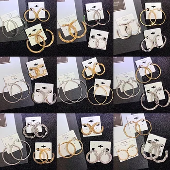 

30 Pairs/lot luxury fashion women crystal style earring lot top quality zircon women wedding earring wholesale 201102-74