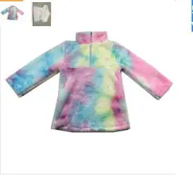 

pullover tie-dyed fabric jacket children winter top warm design