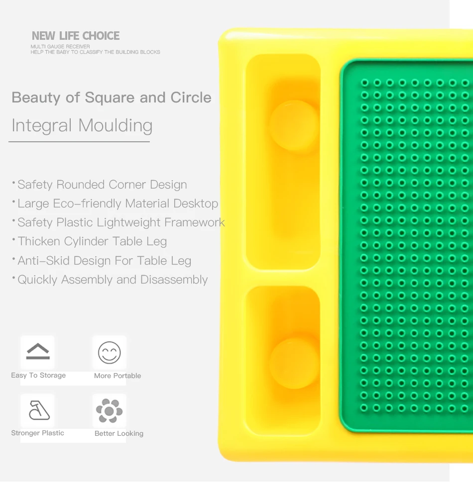 Mesa com Placa de Base Educativo para Crianças Clássico Blocos Criativo Tijolo Mesa Brinquedo Tamanho Pequeno Diy 10 High Quality Brinquedos e hobbies