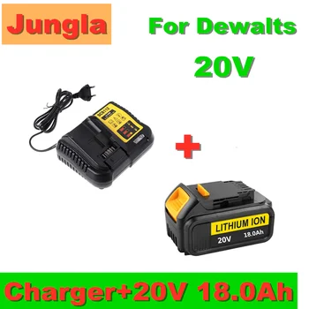

20V 18000mAh For DeWalt DCB200 MAX Rechargeable Power Tools Battery Replacement DCB181 DCB182 DCB101 DCF885 DCF887+ 3A Charger