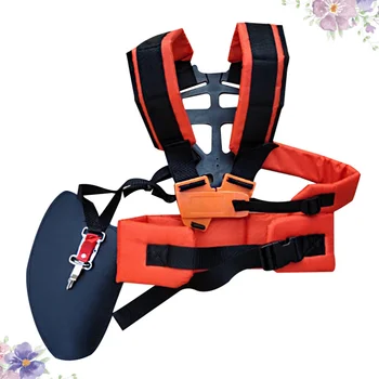 

Double Shoulder W Shape Harness Strap Comfortable Labor Saving Strimmer Padded Belt for Brush Cutter Trimmer Garden Pruner (Oran