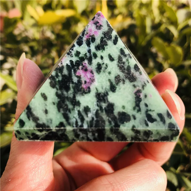 Natural quartz crystal red green treasure pyramid healing | Дом и сад