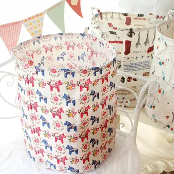 

Laundry Basket Foldable Bag Cloth Organizer Laundry Toys Clothing Storage Bucket Laundry Organizer Holder Pouch Household
