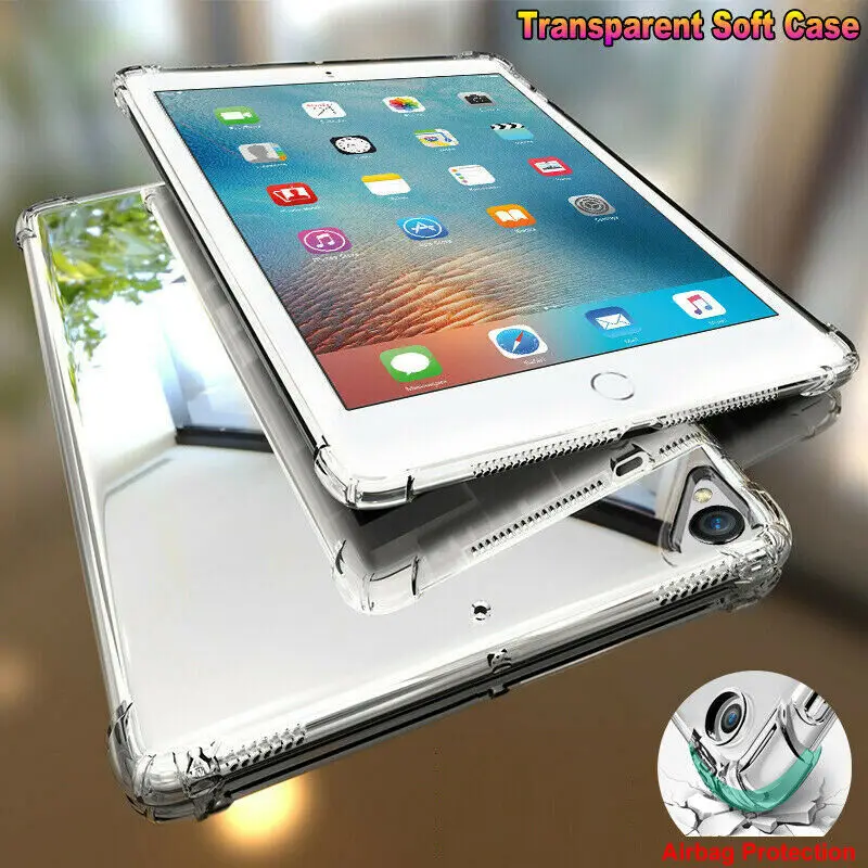 

For Apple iPad 10.2'' 7th Gen 2019 Case Cover Ultra-Thin Clear Soft TPU Gel Transparent Silicone Case A2200 A2198 A2232