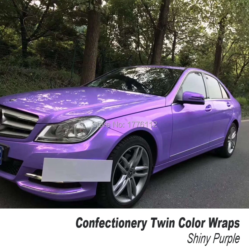

High end series vinyl car wrap Confectionery Purple Color wrap Car Body Protective Film Color Change Vinyl Wrap top-Raw material