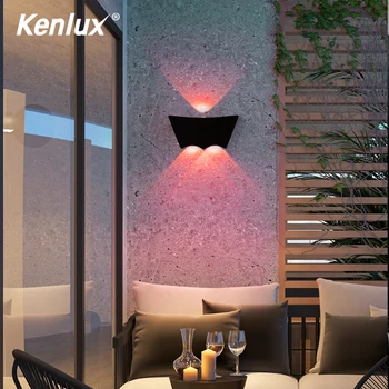 

RGB 9W LED wall light indoor porch lights high quality colourful wall lamp shop bar restroom bedroom reading decoration