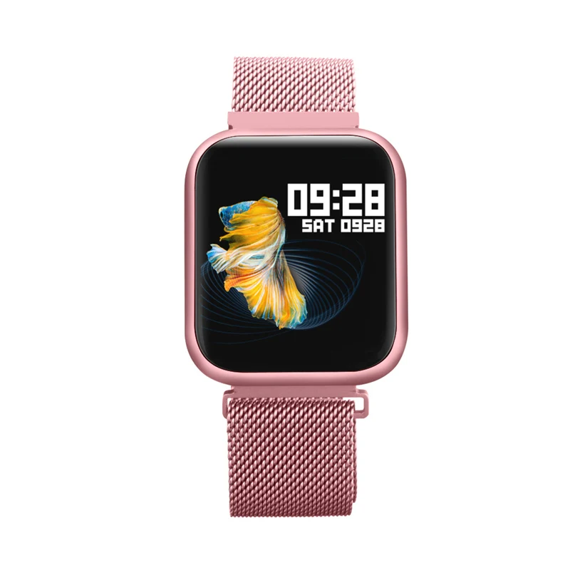 

Double strap P80 Smart Watch Sport Fitness Heart Rate BT Bracelet Message Reminder Smart Band For Xiaomi Iphone Huawei