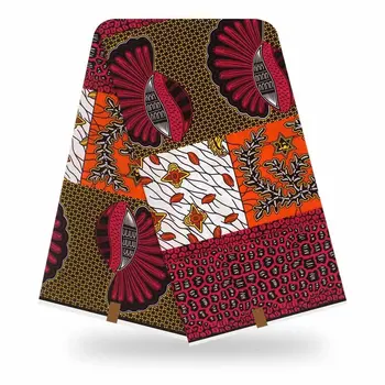 

New arrival african nigeria ankara wax prints fabric wax veritable 2019 New high quality 100% cotton 6yards/pcs