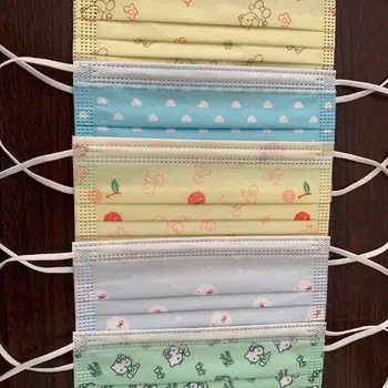 

Disposable Mouth Mask Fashion Pattern 3-Layer Meltblown Cloth Anti-dust Adult Face Mask