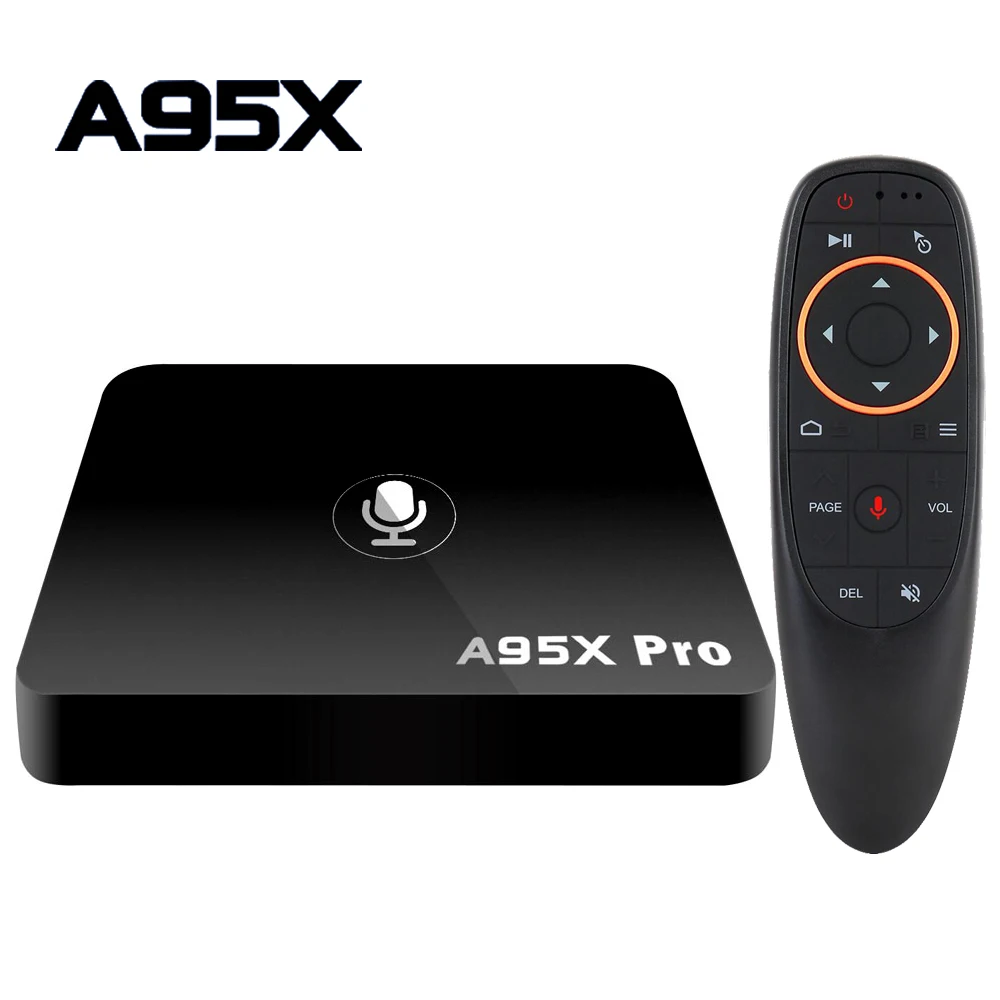 A95X Pro Google TV Box Smart Android 7 1 2 Гб 16 голосовое дистанционное управление Amlogic S905W магазин