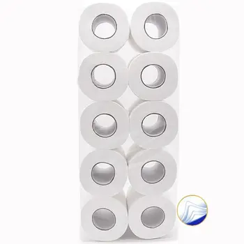 

10 Roll Soft Home Bath Toilet Roll Paper 4-Ply 190 Sheets Restaurant Tissue X7YB