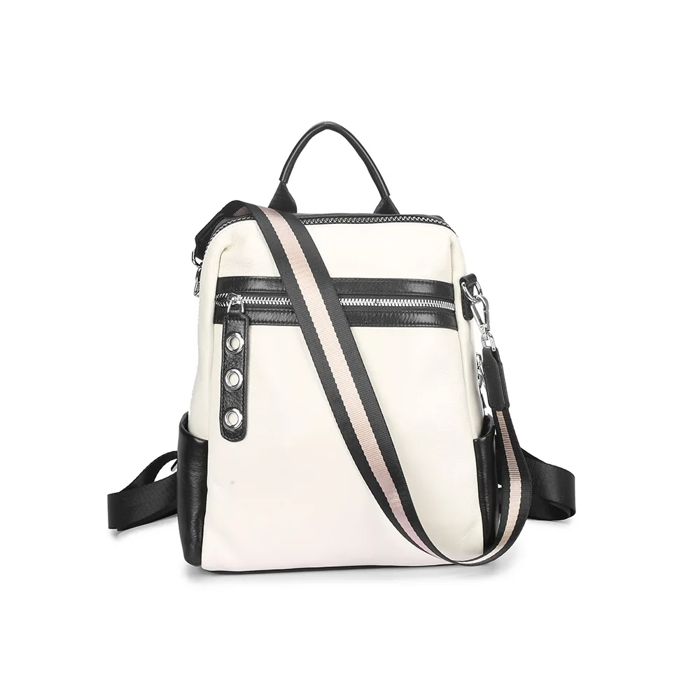 

Versatile New Style Soft Leather Backpack Travel Bag Backpack Women's INS Simple Full-grain Leather Fashion