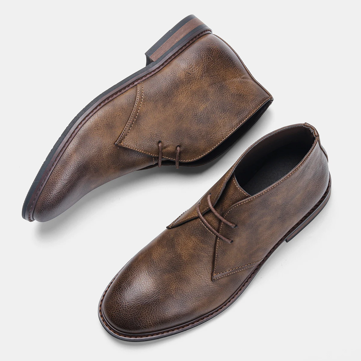 Waliicorners Leather boots Men Ankle Boots Retro Style Men Boots 19 H45a9eb07b24b44e787656109d40d9d3eM