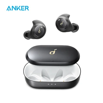 

Anker Soundcore Spirit Dot 2 True Wireless Earbuds, Deep Bass, IPX7 Waterproof, Sweatproof, 16H Playtime, Fast Charge,